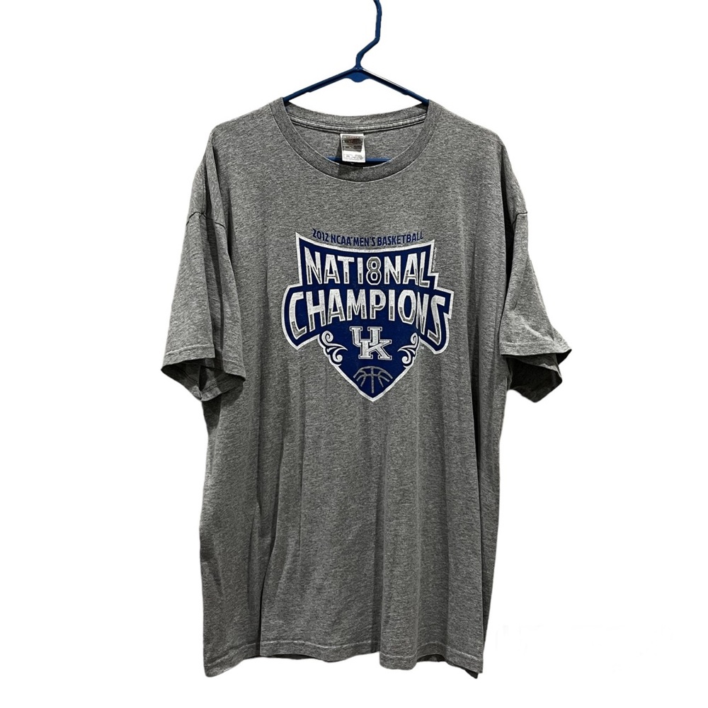 UK 2012 NCAA National Champions gray 2X t-shirt, Great for Wildcat fans